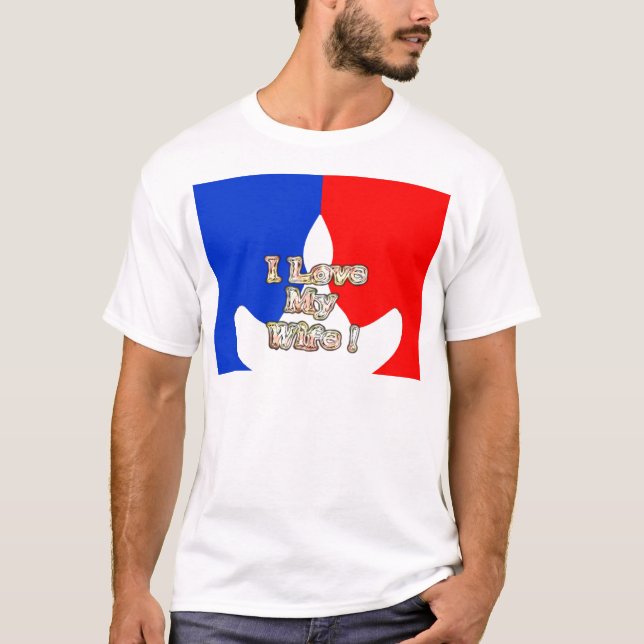 T-shirt "I Love My Wife" Imprimer (Devant)