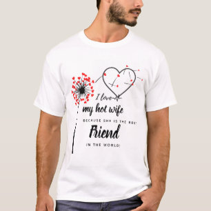 T-shirt I Love My WIFE - Meilleur ami PHOTO personnalisée