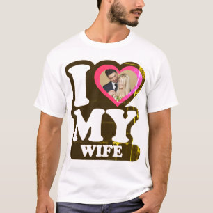 T-shirt I Love My Wife Vendredi - Photo personnalisée