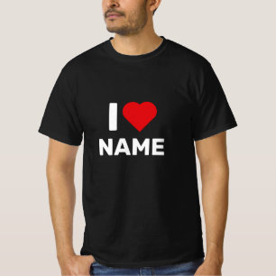 T-shirt I Love Name