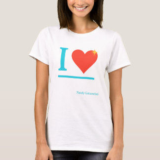 T-shirt I Love Neon Heart Design - Funny Bold Minimal Art