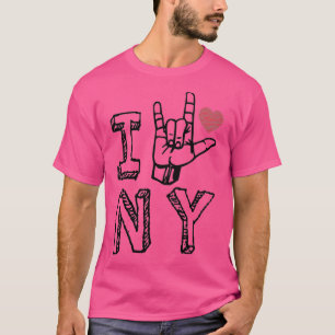 T-shirt I Love New York NY ASL New York