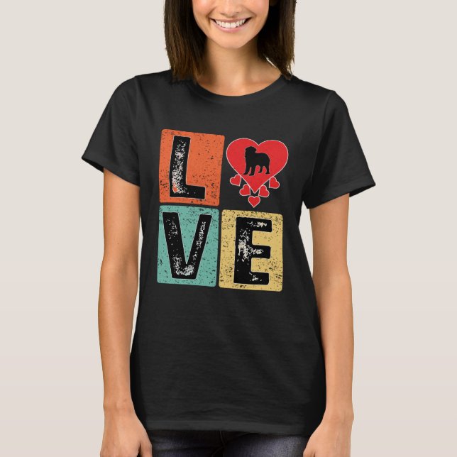 T-shirt I Love Newfoundland Dog  Valentine s Day Newfoundl (Devant)