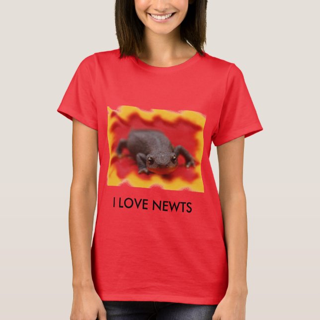 T-shirt I Love Newts (Devant)