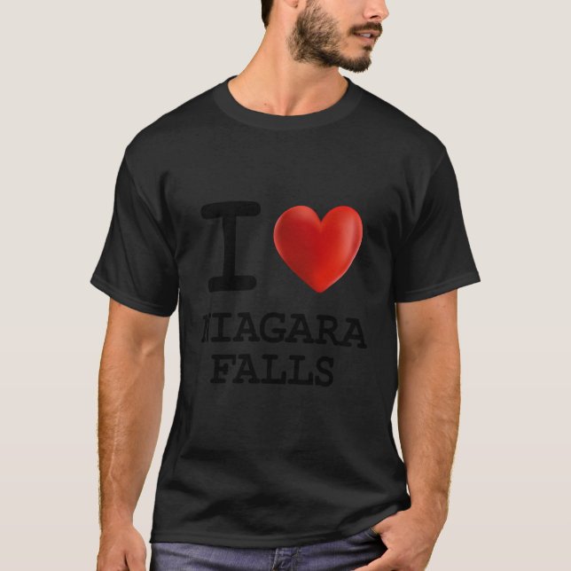 T-shirt I Love Niagara Falls Tourist Il (Devant)