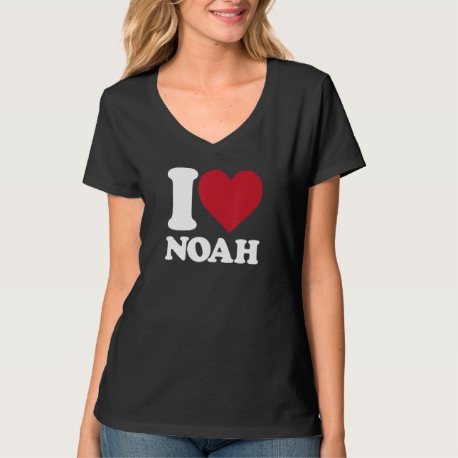 T-shirt I Love Noah - I heart Noah (Devant)