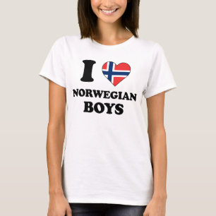 T-shirt I love Norwegian Boys