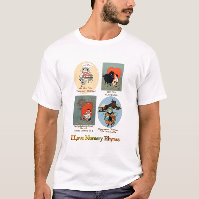 T-shirt I Love Nursery Rhymes (#1) (Devant)