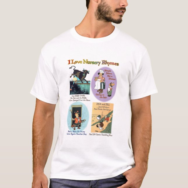 T-shirt I Love Nursery Rhymes (#5) (Devant)