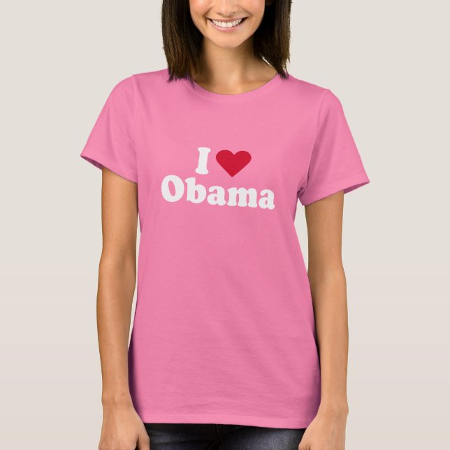 T-shirt I Love Obama (Devant)