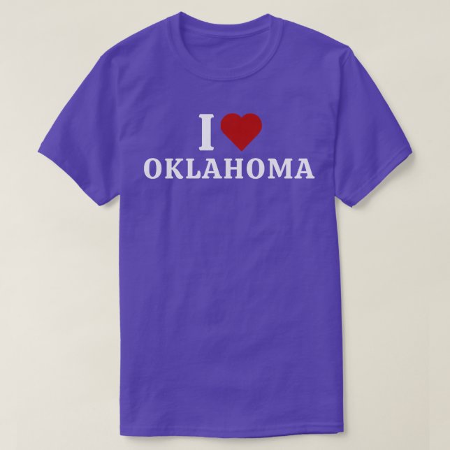 T-shirt I Love Oklahoma 4 (Design devant)
