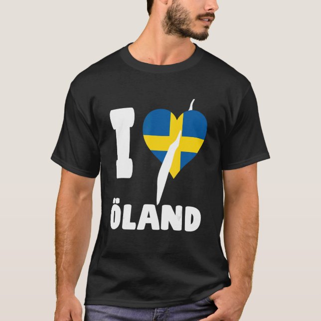 T-shirt I LOVE ÖLAND Sweden (Devant)