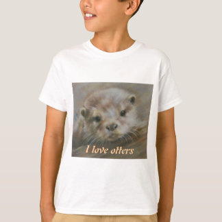 T-shirt I love otters