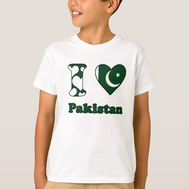 T-shirt I love Pakistan (Devant)