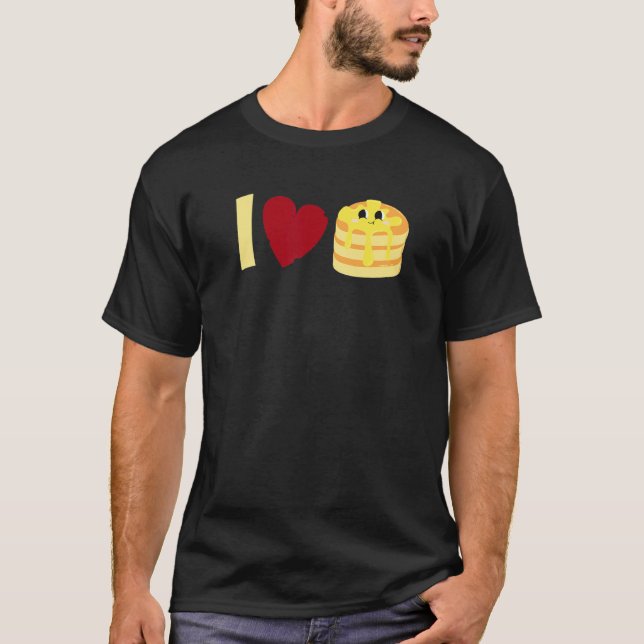 T-shirt I love Pancakes     Pancake (Devant)