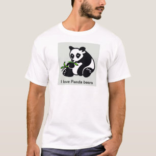 T-shirt I love Panda Bears - Wildlife warrier - Nature