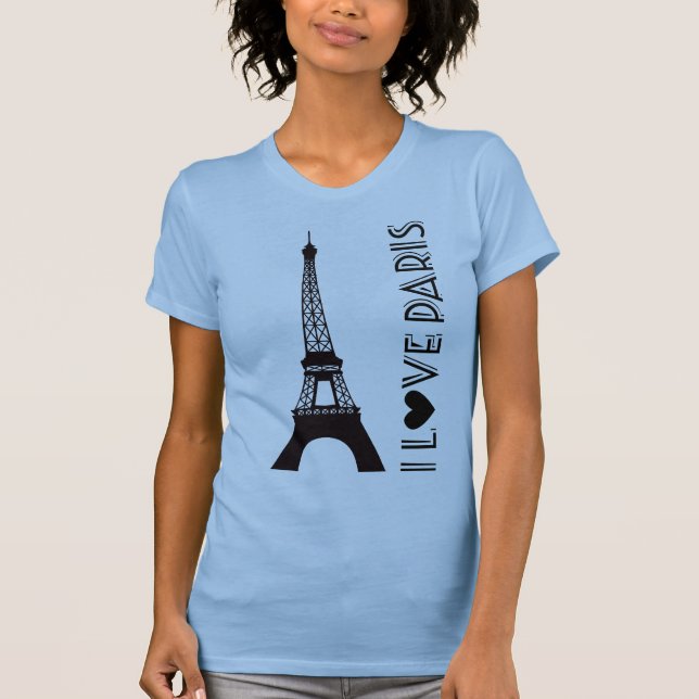 T-shirt I Love Paris | La Tour Eiffel (Devant)