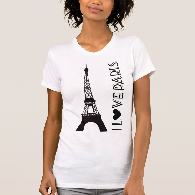 T-shirt I Love Paris | La Tour Eiffel (Devant)