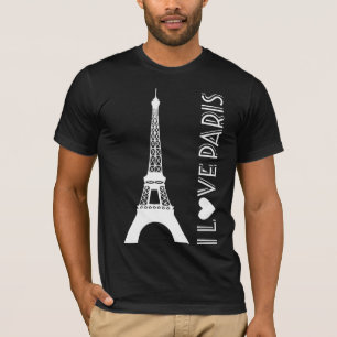T-shirt I Love Paris La Tour Eiffel