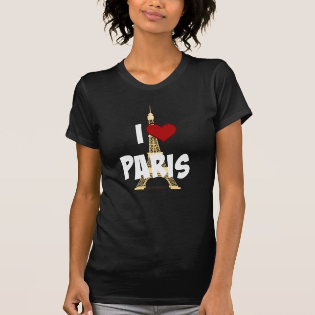 T-shirt "I Love Paris", Tour Eiffel (Devant)