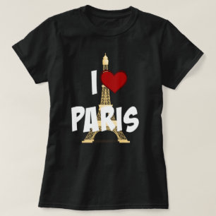 T-shirt "I Love Paris", Tour Eiffel