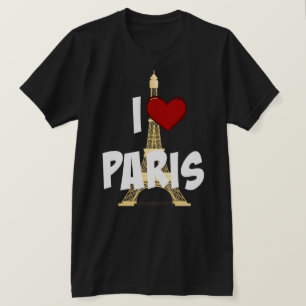 T-shirt I Love Paris, Tour Eiffel