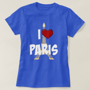 T-shirt I Love Paris, Tour Eiffel