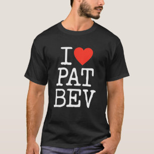 T-shirt I Love Pat Bev I Heart Pat Bev 4