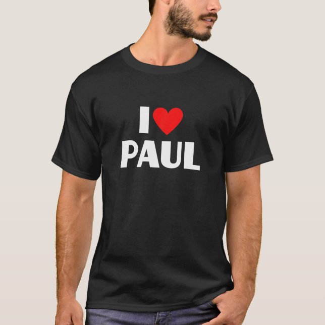 T-shirt I Love Paul (Devant)