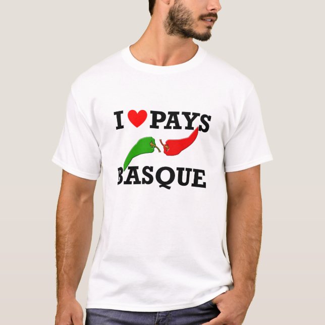 T-SHIRT I LOVE PAYS BASQUE (Devant)