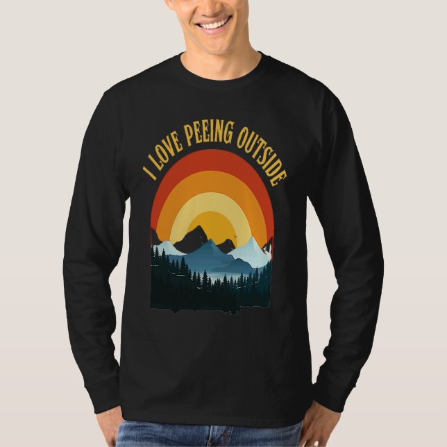 T-shirt I love peeing outside funny hiking camping lovers (Devant)