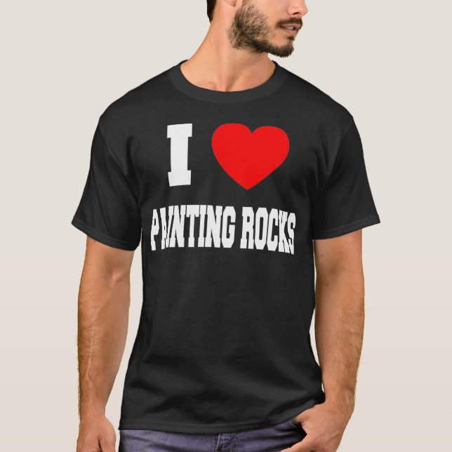 T-shirt I Love peinture roches _1 (Devant)