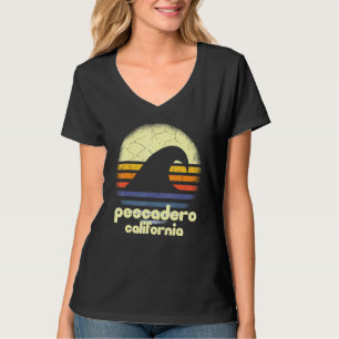 T-shirt I Love Pescadero Beach California Ocean Wave CA