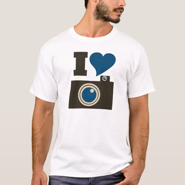 T-shirt I Love Photography (Devant)