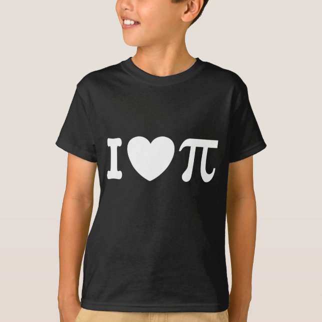 T-shirt I Love PI (Devant)