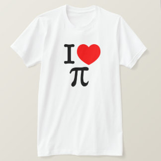 T-shirt I Love Pi