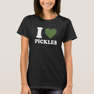 T-shirt I Love Pickles I Heart Pickles Cucumber Fruit