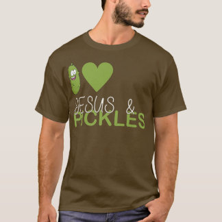 T-shirt I Love Pickles & Jesus, Pickle Vegetable Farming V