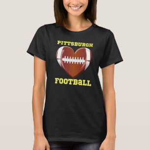 T-shirt I Love Pittsburgh Football Heart Women Toddler Gir