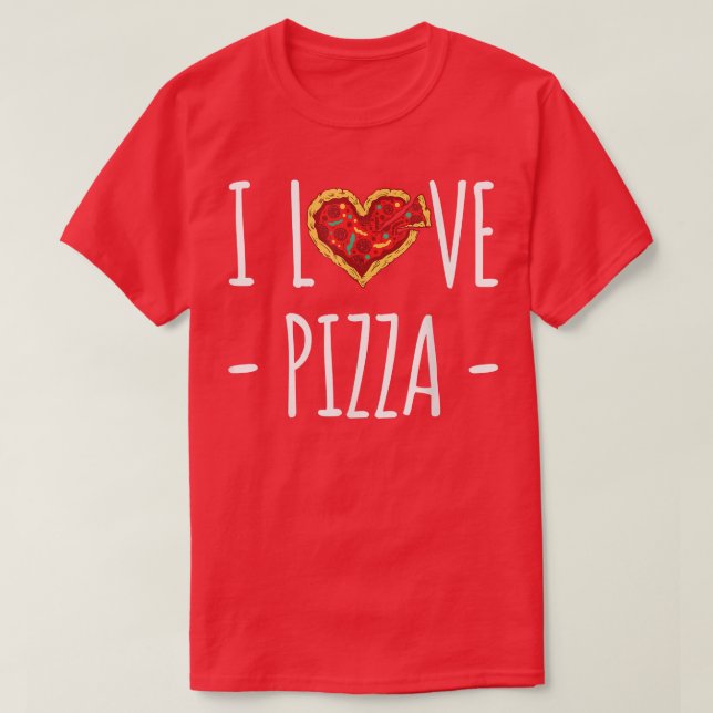 T-shirt I Love Pizza 1291 (Design devant)