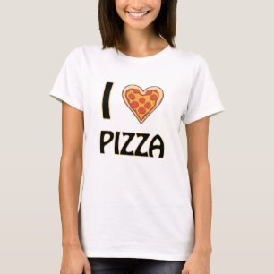 T-shirt I love Pizza - Drôle Nourriture Cadeau