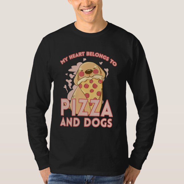 T-shirt I Love Pizza Heart Valentines Day_3 (Devant)