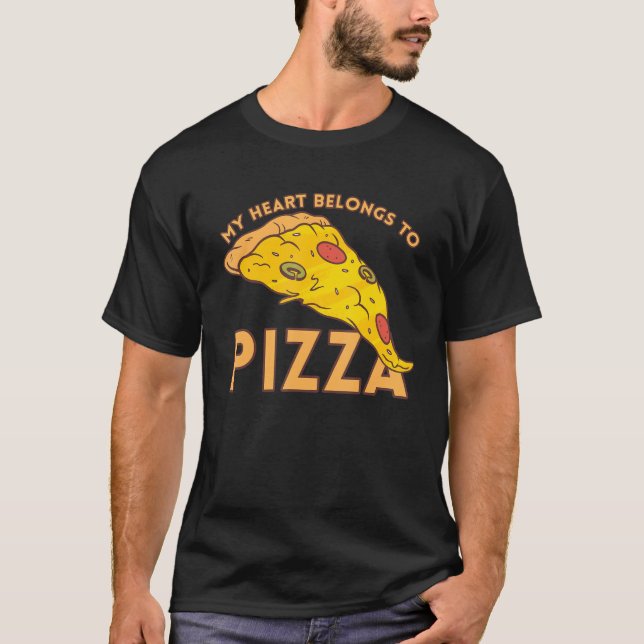 T-shirt I Love Pizza Heart Valentines Day_5 (Devant)