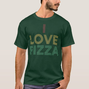 T-shirt I Love Pizza Shirt Vintage déprimée Retro les anné
