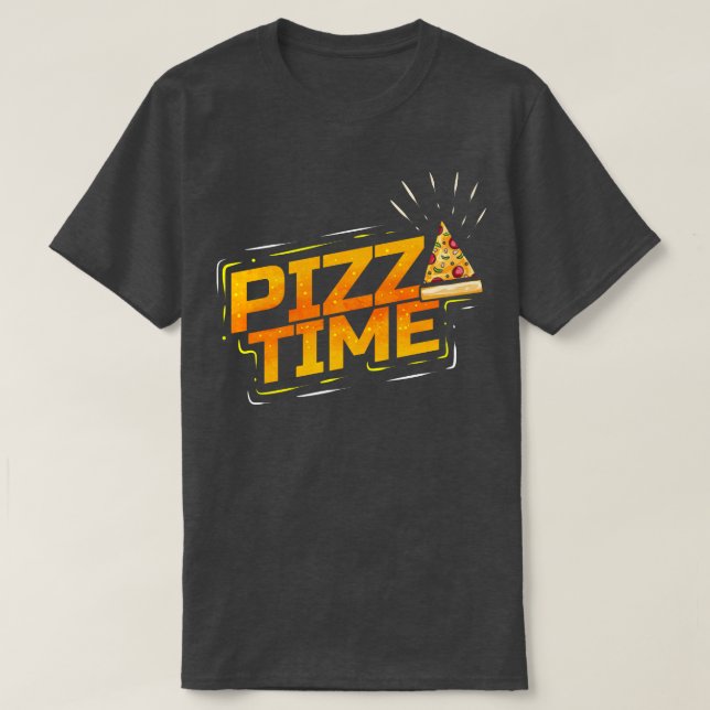 T-shirt I Love Pizza Time Pizza (Design devant)