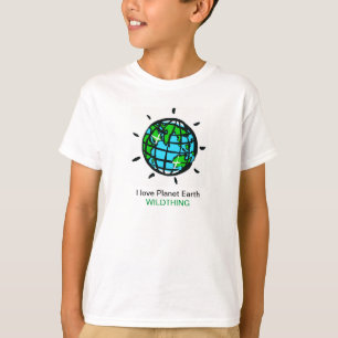 T-shirt I love Planet Earth - Wildthing - Nature -