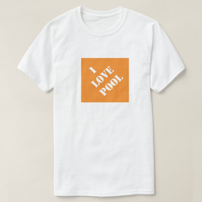 T-shirt I Love Pool Funny Papa Humorisore Fête des pères C (Design devant)