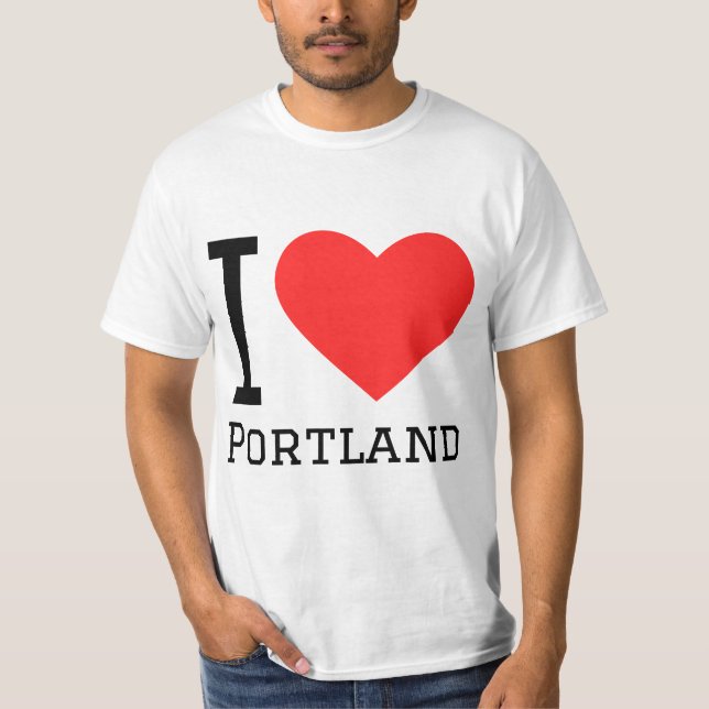 T-shirt I love Portland (Devant)