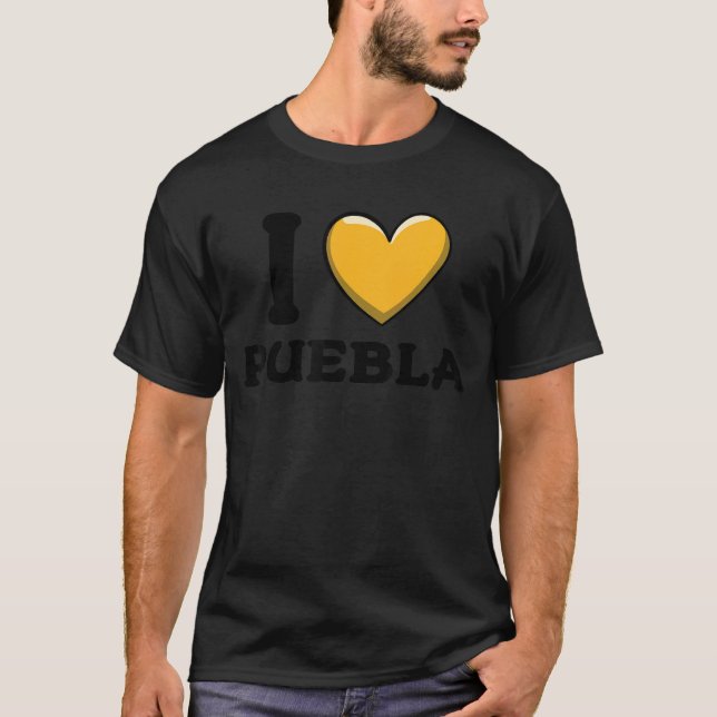T-shirt I Love Puebla Mexico 7 (Devant)