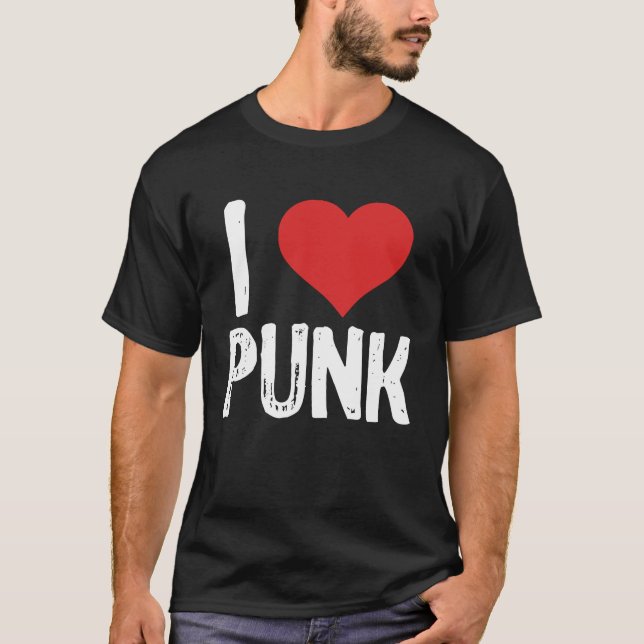 T-shirt I Love Punk (Devant)